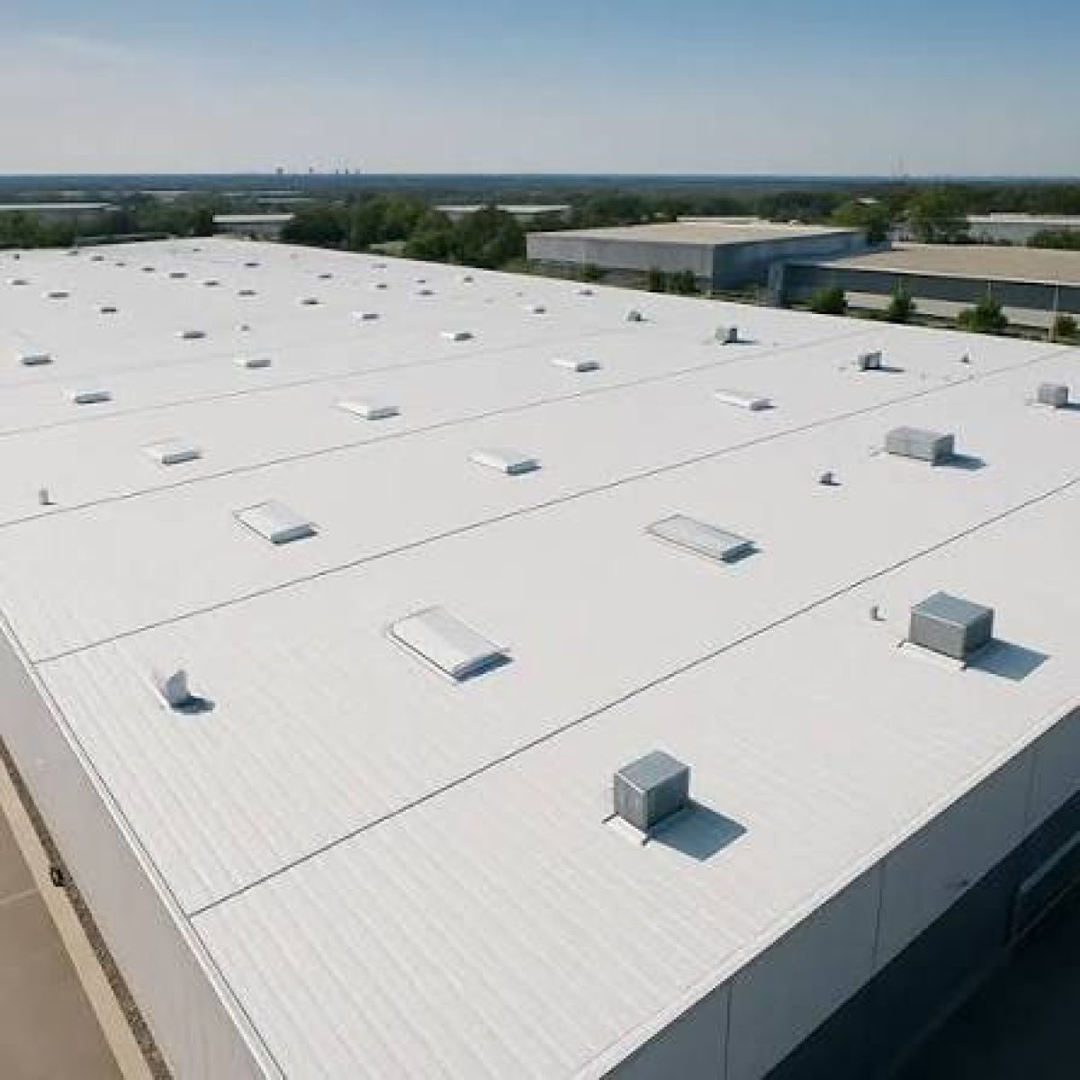 Commercial roof coating system